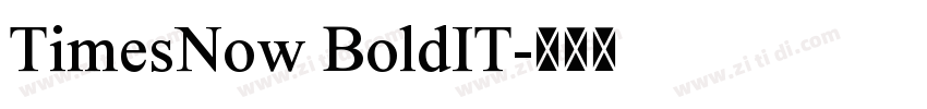 TimesNow BoldIT字体转换 TimesNow BoldIT字体转换